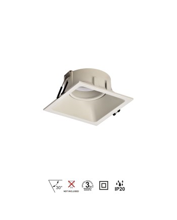 COMFORT GU10 * EMPOTRABLE CUADRADO BLANCO